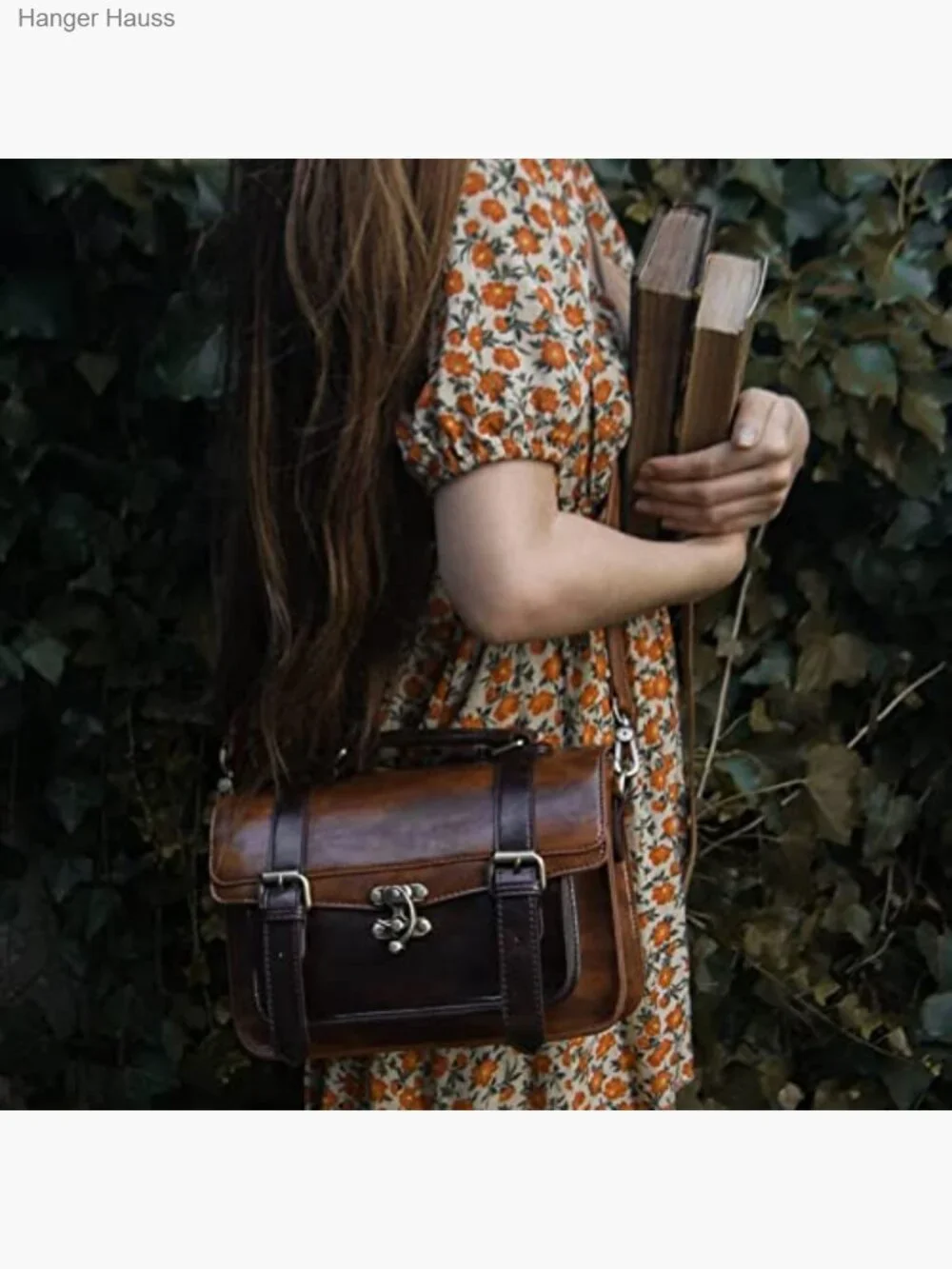 Vintage Small College Crossbody Messenger Satchel Purse Work Bag